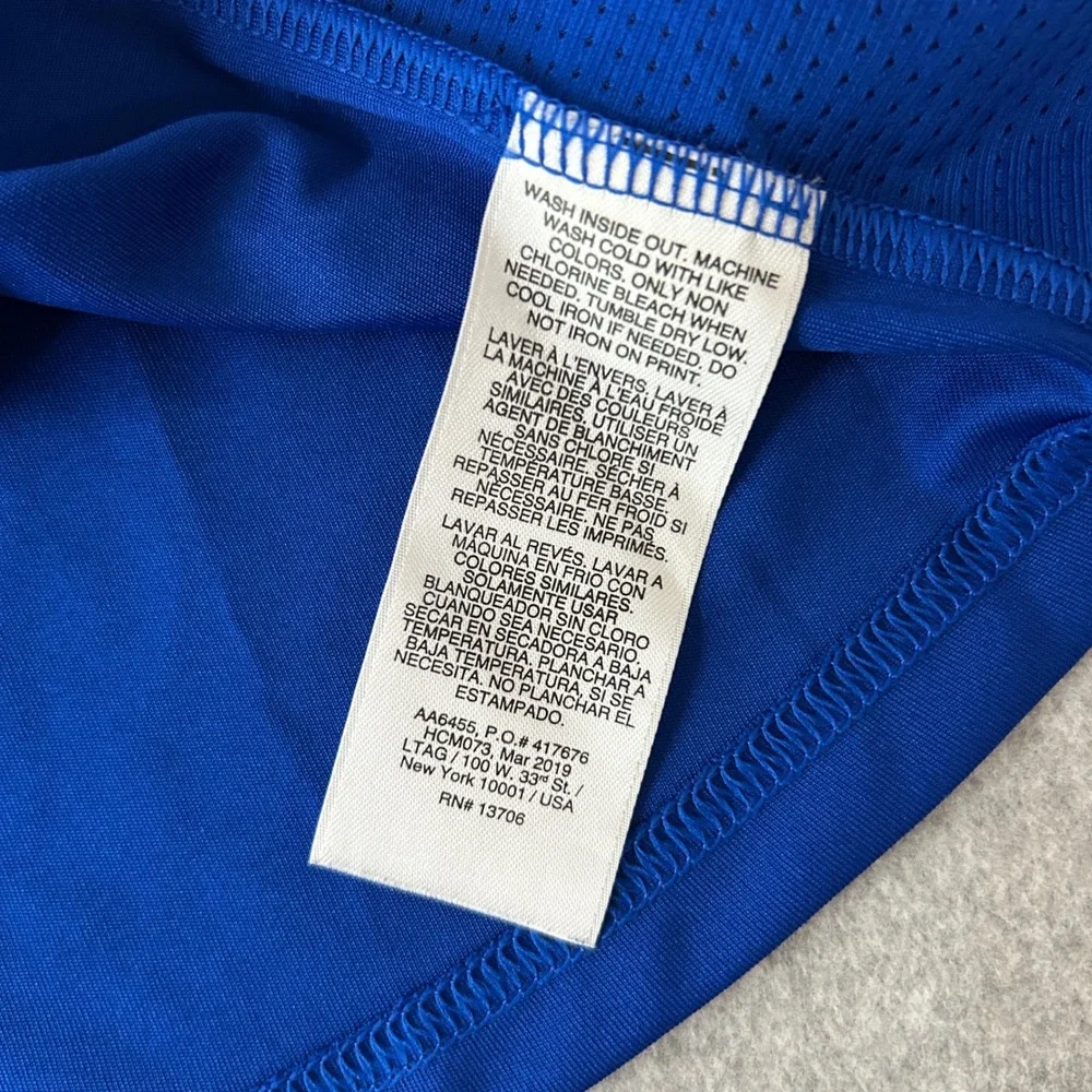 Adidas Royal Blue Climalite 3 Stripe Long Sleeve‎ Athletic Shirt Boys XL 18/20